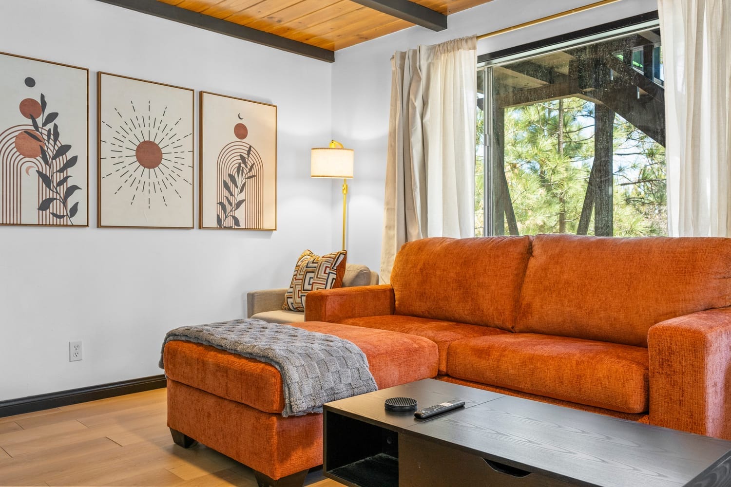 Comfortable cabin bedroom